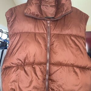 Brown Puffer Vest